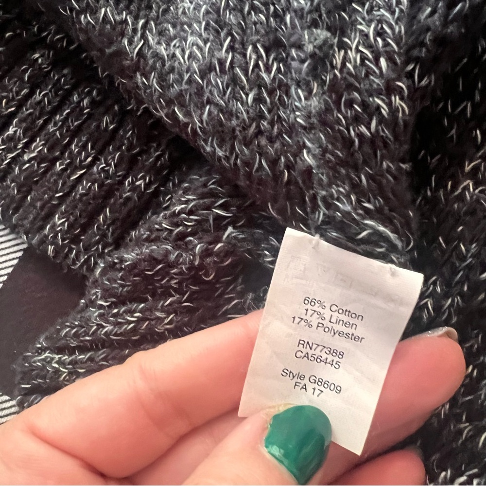 J.Crew Factory Linen Blend Open Knit Cardigan - image 4